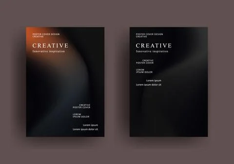 Abstract gradient background template with dark concept Stock Illustration