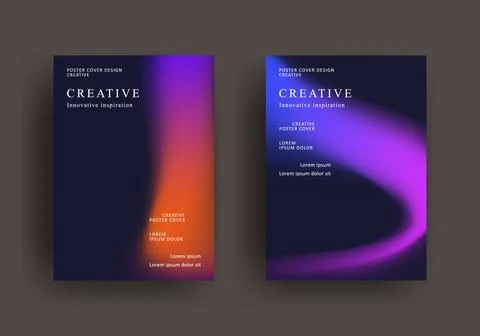 Abstract gradient background template Stock Illustration