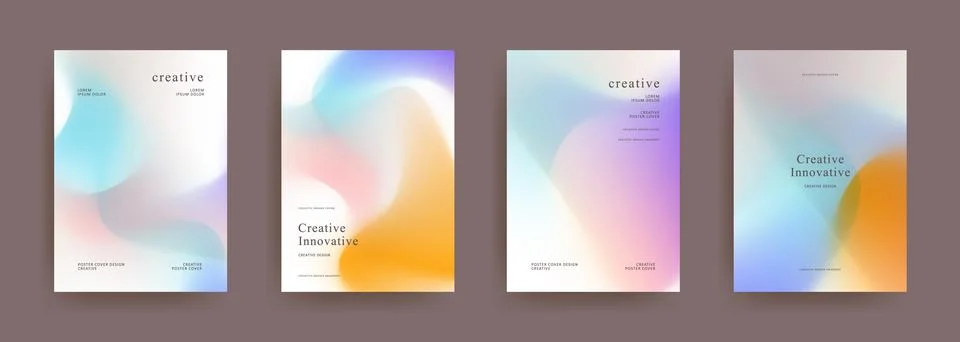 Abstract gradient background template Stock Illustration