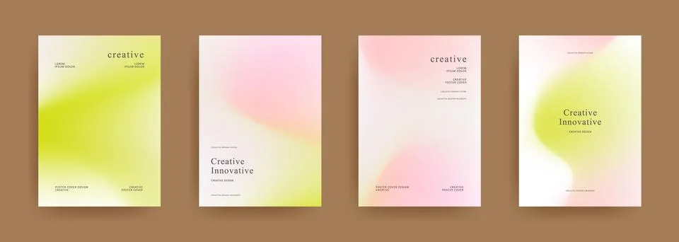Abstract gradient background template Stock Illustration