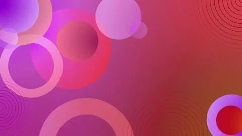 Abstract gradient background with translucent overlapping circles and conce.. Stock Footage 337074516