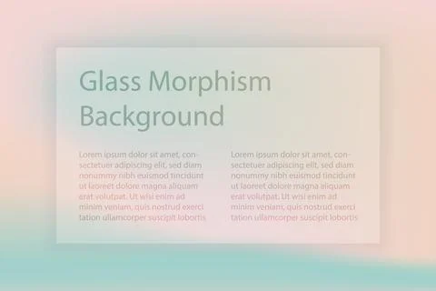 Abstract gradient background. Transparent frame in glass morphism style イラスト素材