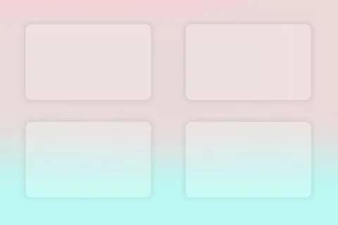 Abstract gradient background. Transparent frame in glass morphism style 库存插图