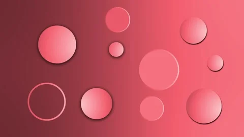 Abstract gradient background with various circular shapes and subtle drop s.. Stock Footage 337073534
