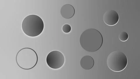 Abstract gradient background with various circular shapes and subtle drop s.. Stock Footage 337073579