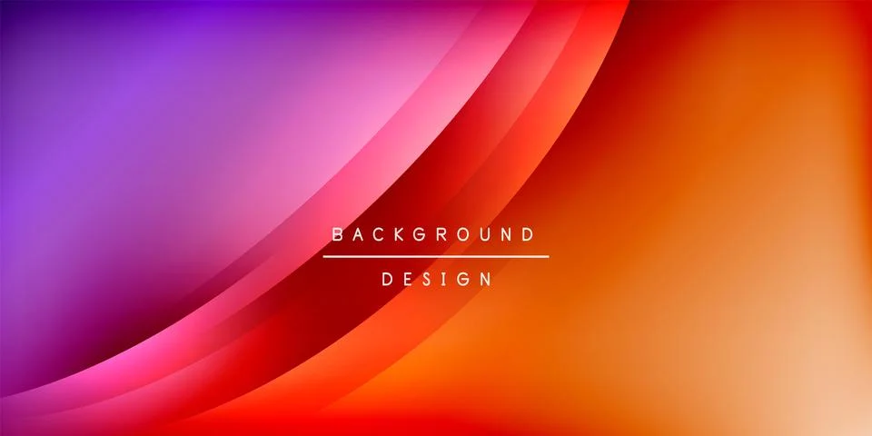 Abstract gradient background. Vibrant purple, pink, orange hues blend smoothly. Stock Illustration