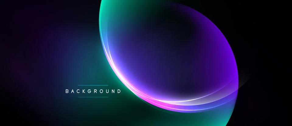 Abstract gradient background. Vibrant purple, teal hues blend seamlessly. M.. Illustrazione stock