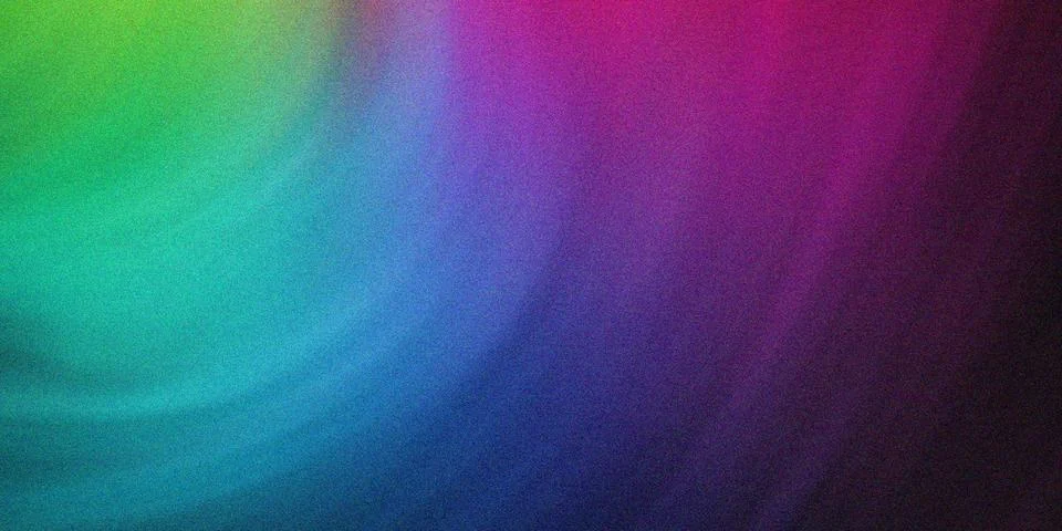 Abstract gradient background with vibrant rainbow light soft bokeh effect Illustrazione stock