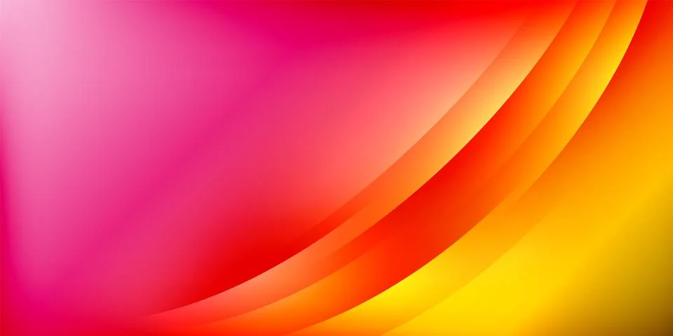 Abstract gradient background. Vivid colors blend smoothly, creating dynamic Illustrazione stock