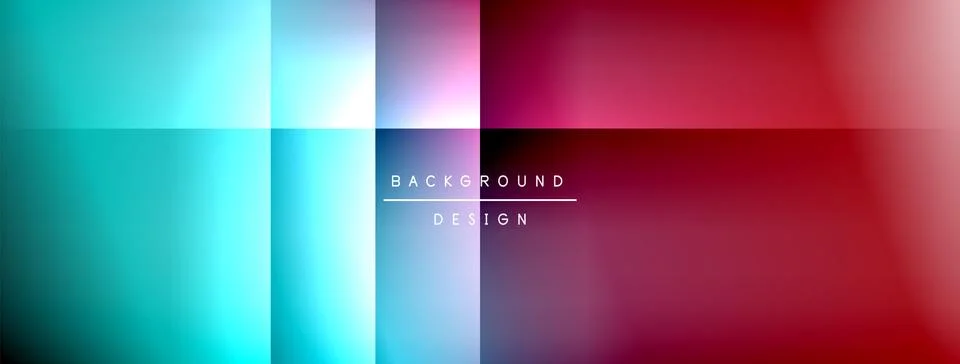 Abstract gradient background. Vivid colors blend smoothly, creating modern Stockillustratie