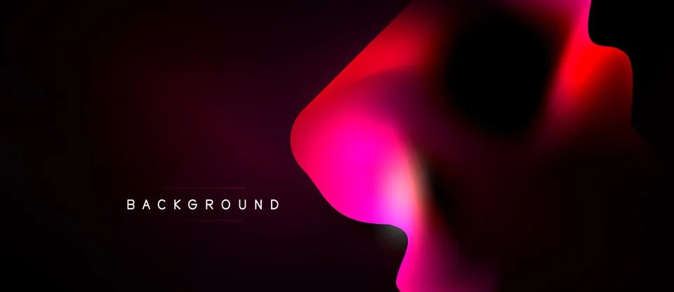 Abstract gradient background. Vivid pinks, reds blend into black. Minimalist Illustrazione stock