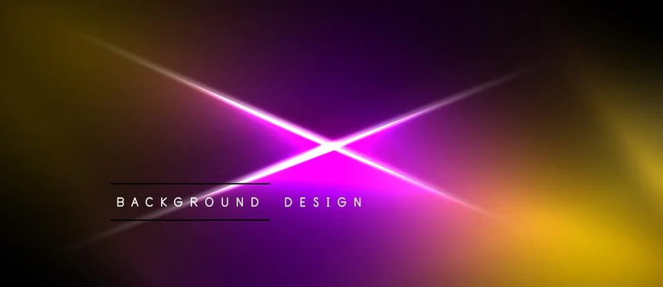 Abstract gradient background. Vivid purple, yellow hues dominate. Bright ligh Stockillustratie