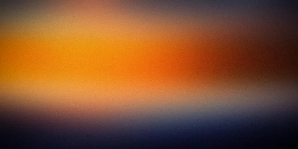 Abstract gradient background with a warm blend of orange, red, and blue hue.. Illustrazione stock