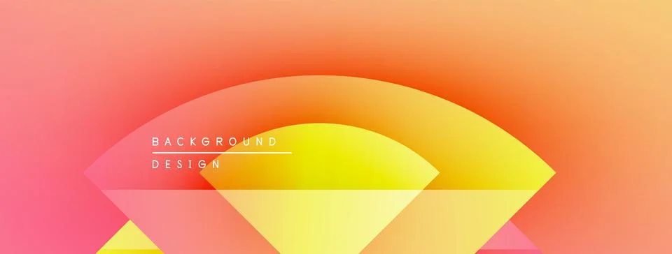Abstract gradient background. Warm colors blend, creating dynamic visual effect. Stock Illustration