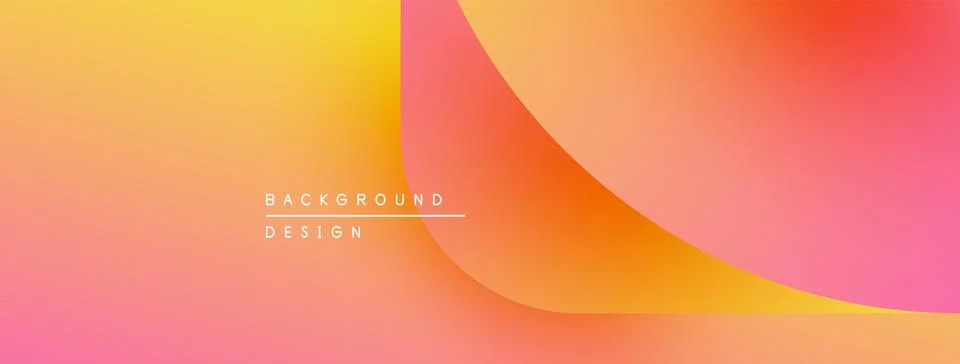 Abstract gradient background. Warm colors blend, creating smooth transitions. Stock Illustration