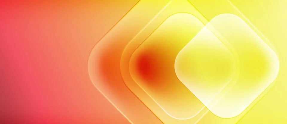Abstract gradient background. Warm colors blend, creating layered square shapes. イラスト素材