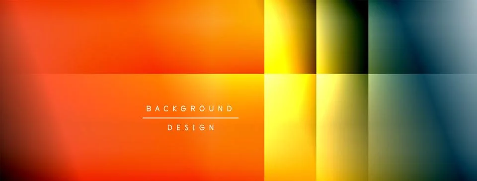 Abstract gradient background. Warm orange transitions to vibrant yellow, then Stock Illustration