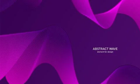 Abstract gradient background. Wave element for design. Digital frequency tr.. Stock Illustration