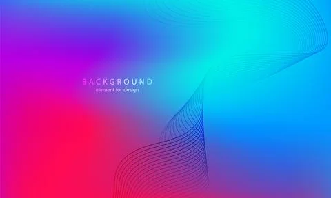 Abstract gradient background. Wave element for design. Digital frequency tr.. Stock Illustration