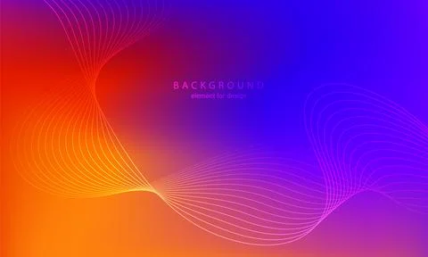 Abstract gradient background. Wave element for design. Digital frequency tr.. Stock Illustration