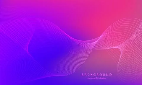 Abstract gradient background. Wave element for design. Digital frequency trac イラスト素材