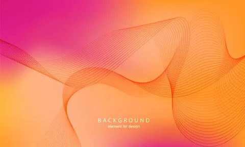 Abstract gradient background. Wave element for design. Digital frequency trac Stock Illustration