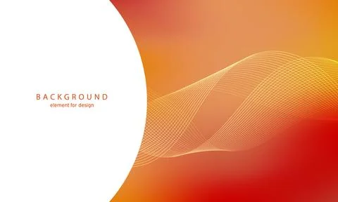 Abstract gradient background. Wave element for design. Digital frequency trac Illustrazione stock