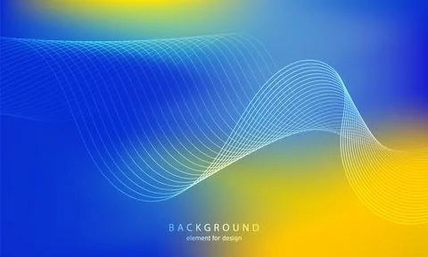 Abstract gradient background. Wave element for design. Digital frequency trac Illustrazione stock