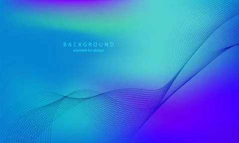 Abstract gradient background. Wave element for design. Digital frequency trac Stock Illustration