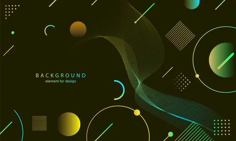 Abstract gradient background. Wave element for design. Digital frequency tr.. Illustrazione stock