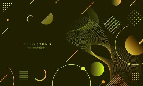 Abstract gradient background. Wave element for design. Digital frequency tr.. Stock Illustration