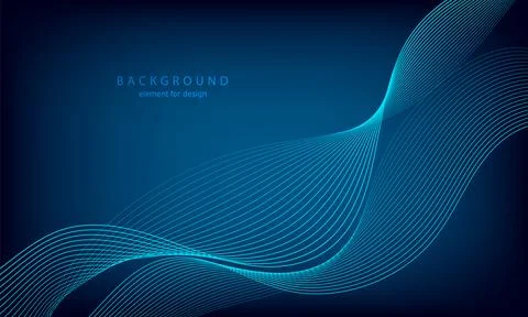 Abstract gradient background. Wave element for design. Digital frequency tr.. Stock Illustration
