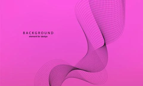 Abstract gradient background. Wave element for design. Digital frequency trac Stock Illustration