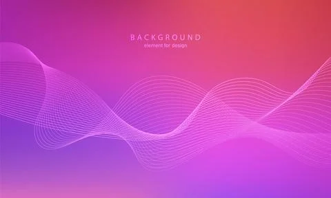 Abstract gradient background. Wave element for design. Digital frequency tr.. Stock Illustration