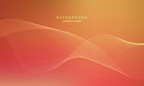 Abstract gradient background. Wave element for design. Digital frequency trac Stock Illustration