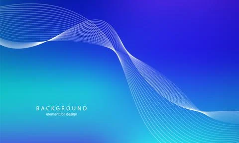 Abstract gradient background. Wave element for design. Digital frequency trac Stock Illustration