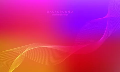 Abstract gradient background. Wave element for design. Digital frequency trac 스톡 일러스트
