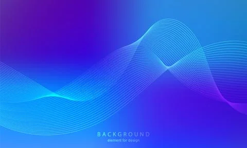 Abstract gradient background. Wave element for design. Digital frequency tr.. Stock Illustration