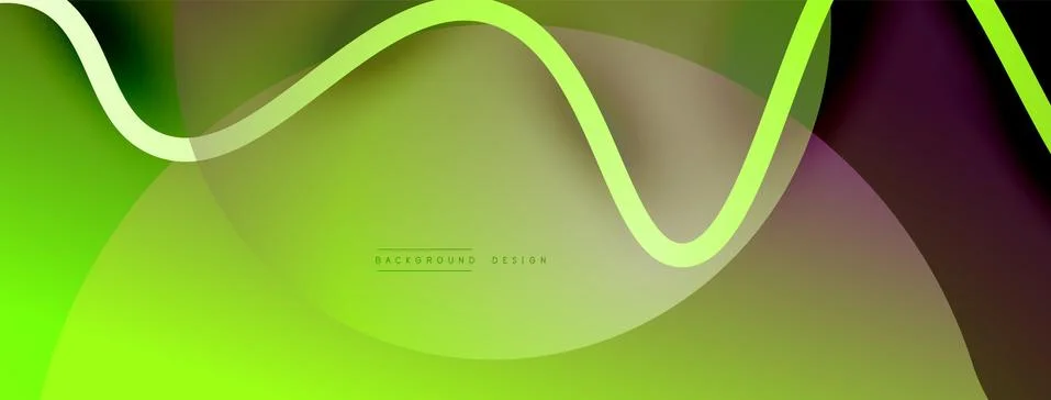Abstract gradient background with wave line with shadow effect. Geometric Stock Illustration