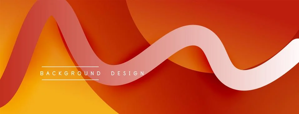 Abstract gradient background with wave line with shadow effect. Geometric Stock Illustration