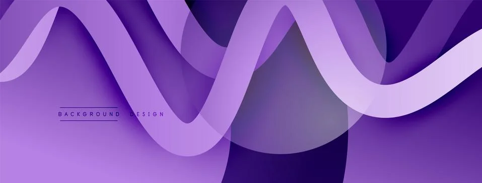 Abstract gradient background with wave line with shadow effect. Geometric Stock Illustration