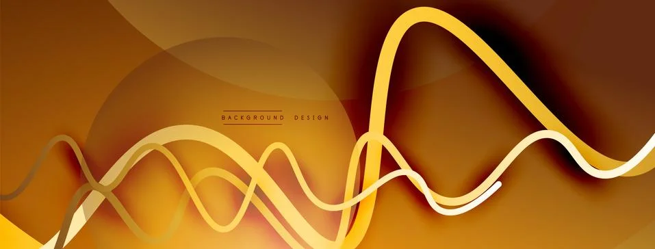 Abstract gradient background with wave line with shadow effect. Geometric Stock Illustration