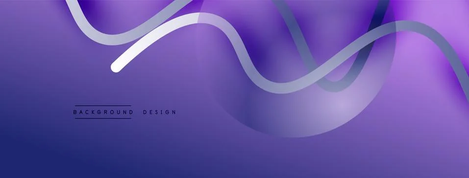 Abstract gradient background with wave line with shadow effect. Geometric Stock Illustration