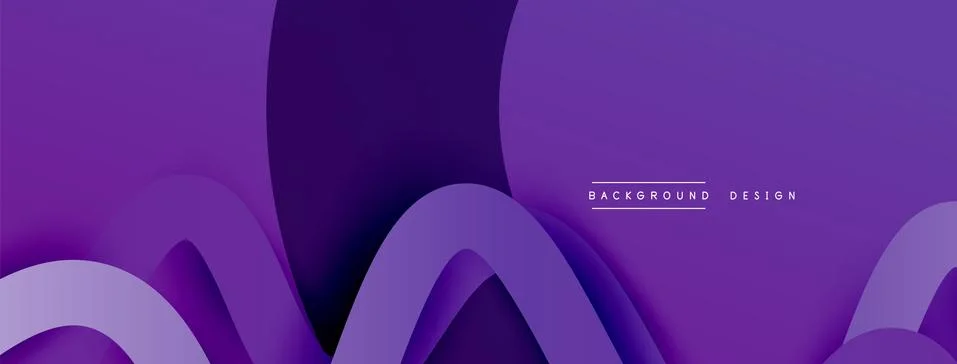 Abstract gradient background with wave line with shadow effect. Geometric Stock Illustration