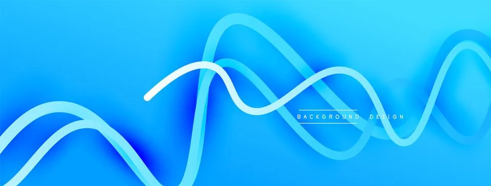 Abstract gradient background with wave line with shadow effect. Geometric Stock Illustration