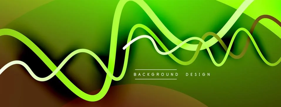 Abstract gradient background with wave line with shadow effect. Geometric Stock Illustration