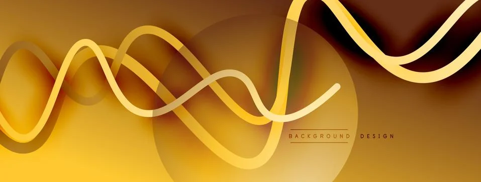 Abstract gradient background with wave line with shadow effect. Geometric Stock Illustration