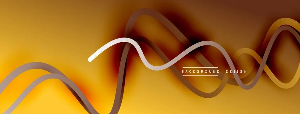Abstract gradient background with wave line with shadow effect. Geometric Stock Illustration