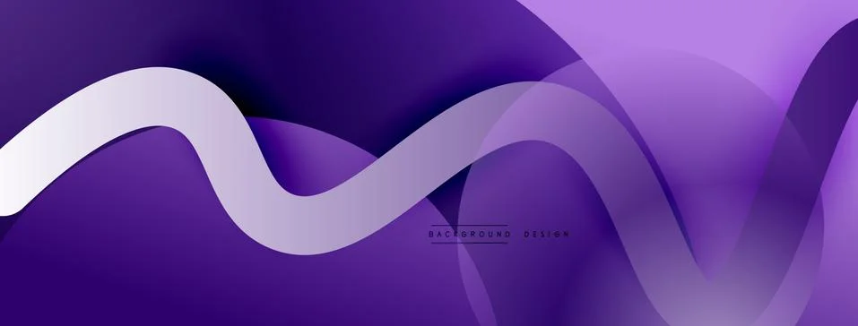 Abstract gradient background with wave line with shadow effect. Geometric Stock Illustration