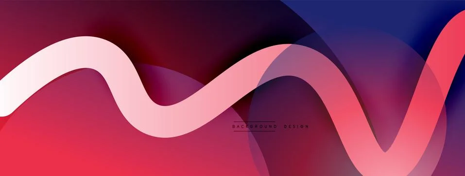 Abstract gradient background with wave line with shadow effect. Geometric Stock Illustration
